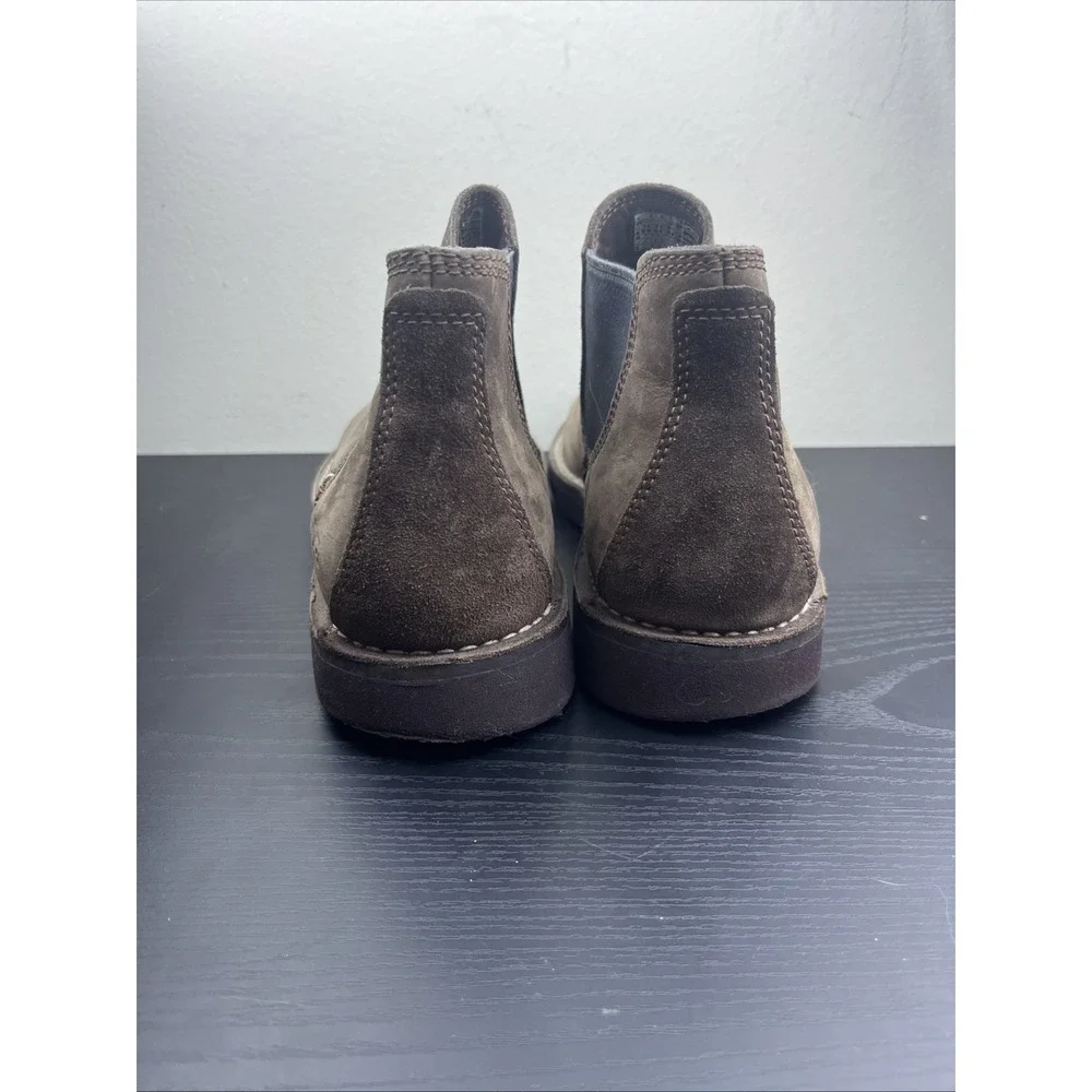 UGG Men's Size 9 Brown Suede Chelsea Boots Casual Slip On Shoe